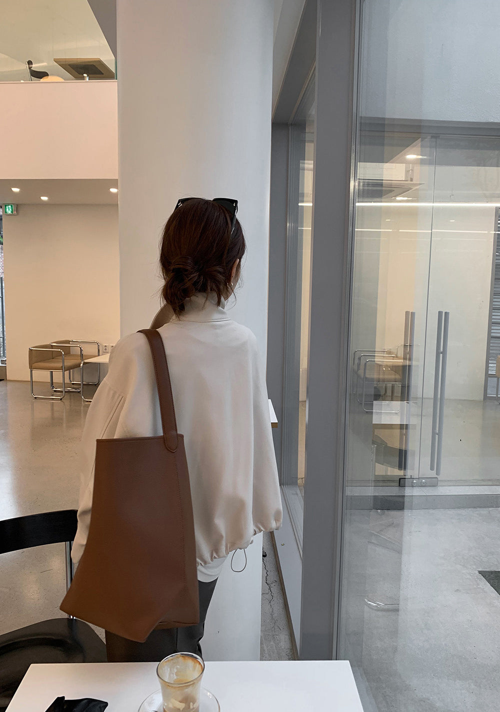 💕通勤簡約百搭休閒純色夾克